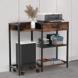 28.2'' H X 34.6'' W Printer Stand With Outlet
