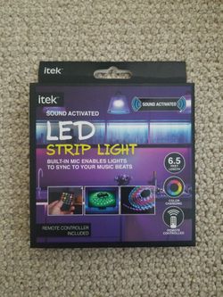 Itek Sound Activated LED Strip Lights