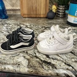 Two Pairs Of Toddler Shoes - Size 5 - Nikes And Vans - $40 For Both!