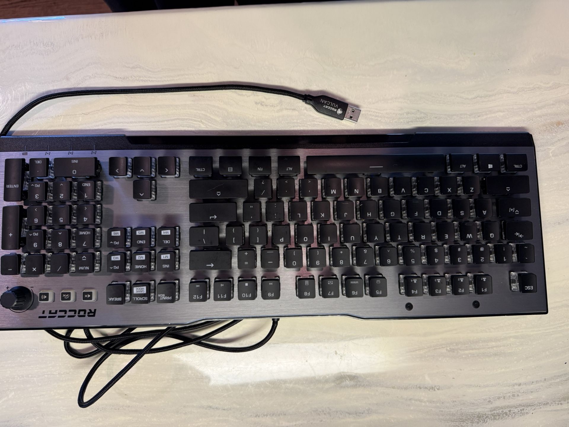 ROCCAT Vulcan 100 AIMO Mechanical PC Gaming Keyboard, RGB Lighting, Silent, LED Illumination