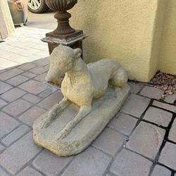 Concrete Garden Decor Whippet Dog Set