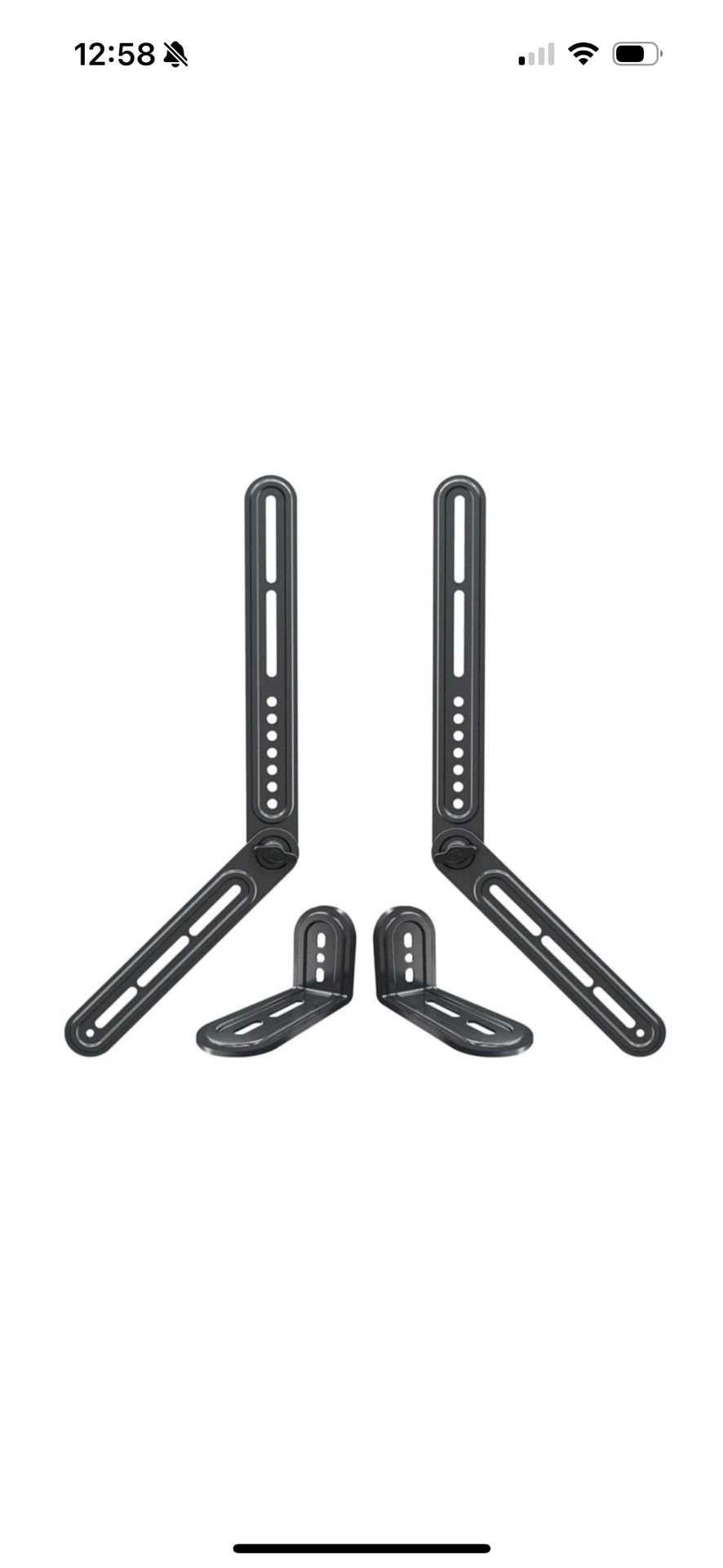 Mounting Dream Soundbar Mount Bracket for Mounting above or under TV Fits Most