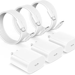 10FT USB C Cable for iPhone 15 Charger Fast Charging, 3Pack 20W PD Fast Charger Block with 10ft Long USB C Charger Cord for iPhone 15/15 Pro/15 Pro Ma