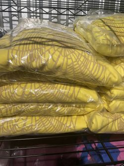 Sp5der Skittles Hoodie Yellow