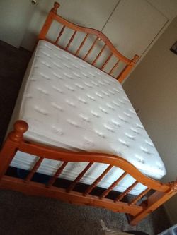 Queen mattress and frame