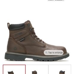 MEN'S FLOORHAND WATERPROOF STEEL-TOE 6" WORK BOOT