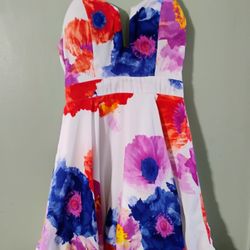Size Small Fancy Floral Dress For Prom