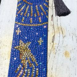 Shooting star beaded bookmark