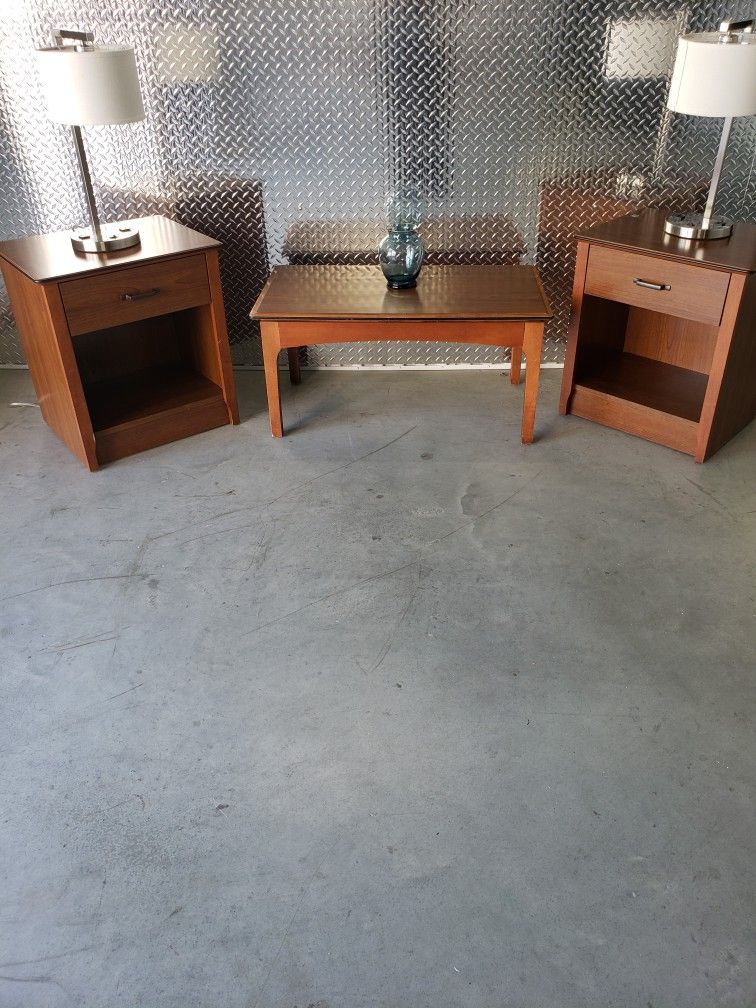 Coffee Table And Two End Tables