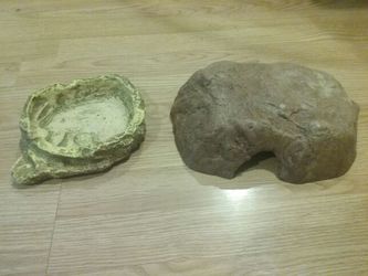 Exo Terra heat wave rock and water bowl...