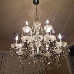 Antique crystal chandelier