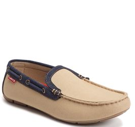 New Levi's Mens Canvas Loafers Size 9M