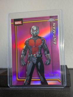 Marvel Topps Chrome Antman and Raelith Pink Refractors /250