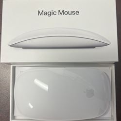 Apple Magic Mouse: Wireless, Bluetooth, Rechargeable. Works with Mac or iPad; Multi-Touch Surface - White