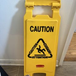 Lightly Used  Wet Floor - Cleaning Sign! 