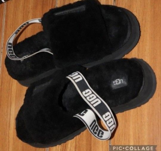 UGG  DISCO  SLIDES SIZE 9