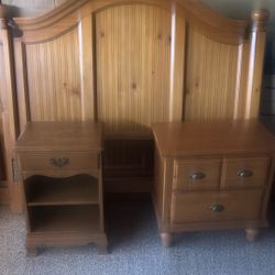 Headboard, Footboard, And Two Side Tables
