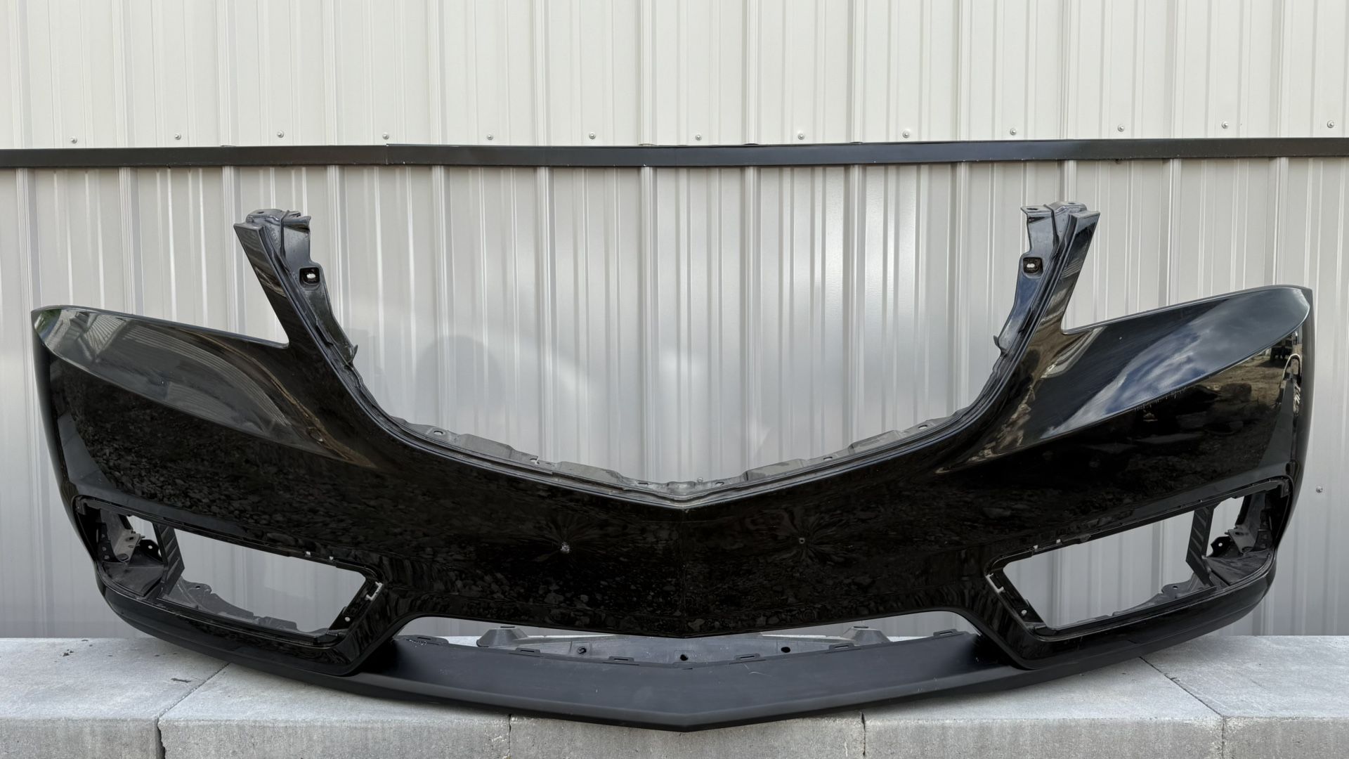 ACURA MDX BLACK 2014 2015 2016 FRONT BUMPER + LOWER VALANCE