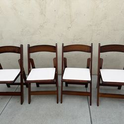 4 foldable dining chairs