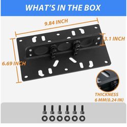 NEW-Engine Lift Plate LS Engine Lift Plate Hoist Motor Engine Lift Bracket Carb Carburetor Hoist for LS Engine for Chevy Ford SBC BBC