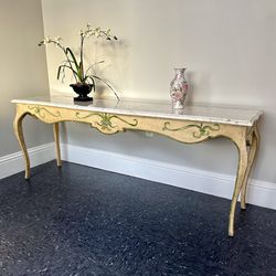 Marble Top Sofa Console Table