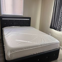 Full size bed frame with mattress included