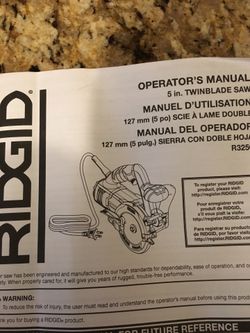 Rigid Twin Blade Electric Saw