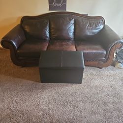Living Room LEATHER COUCH SET