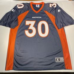 Terrell Davis Denver Broncos Starter Vintage1998 Blue/Orange NFL Jersey Mens 54 2XL