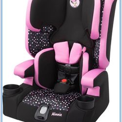 Disney Baby MagicSquad 3-in-1 Harnessed Booster Car Seat, Minnie Dot Party. 