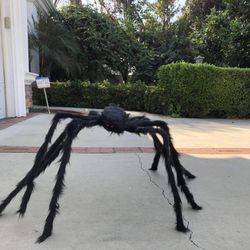 59-Inch  Halloween Giant Spider, Fake Large Hairy Spider Decorations