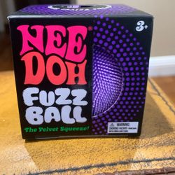NeeDoh Fuzz Ball Orange Schylling The Velvet Squeeze New in Box