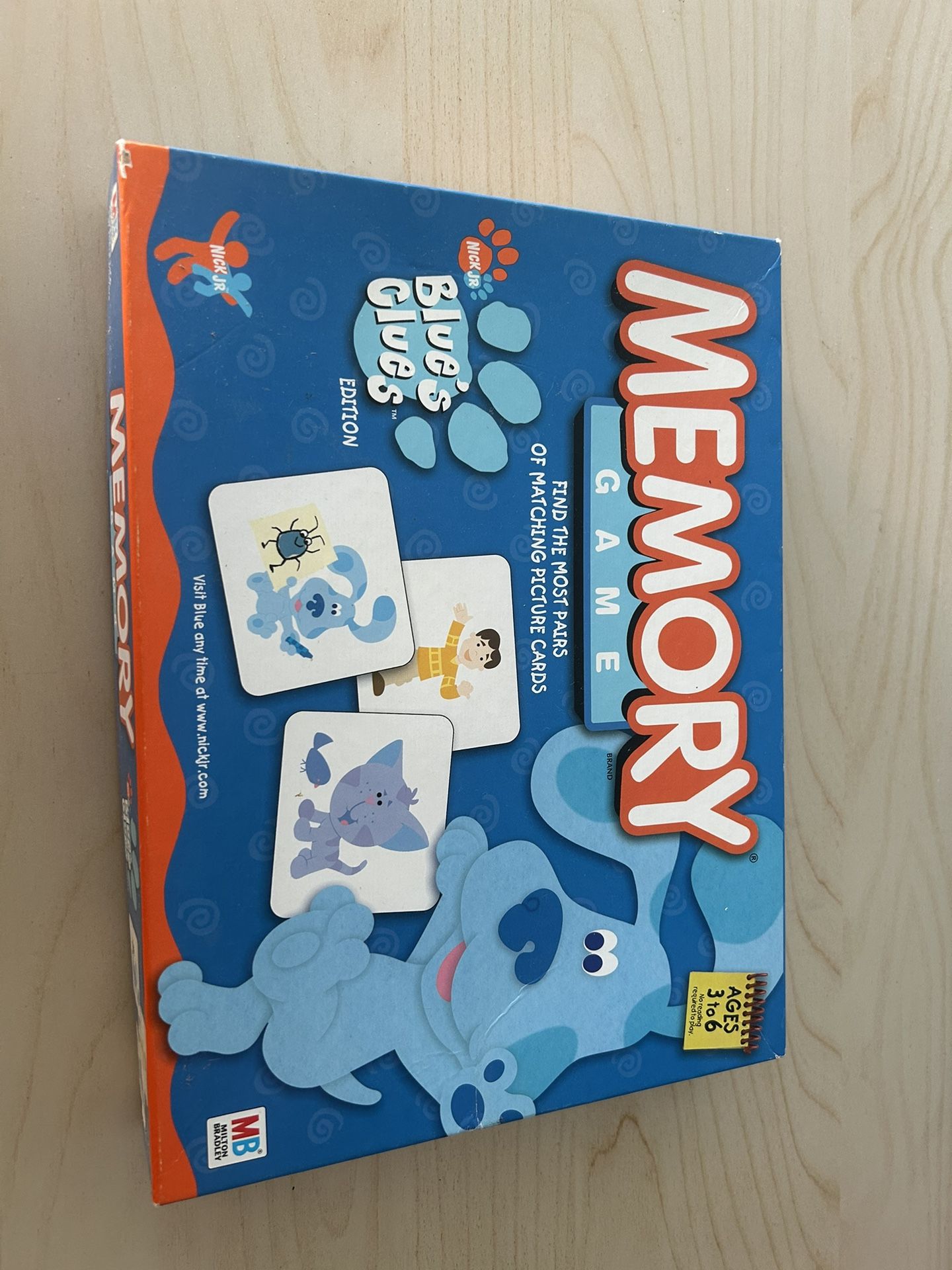 Children’s Blue Clues Memory Game