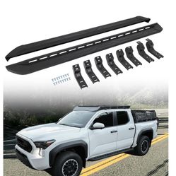 EZREXPM Running Boards Fit For 2024 2025 Toyota Tacoma Double Cab 4th Gen Side Steps Step Bars Nerf Bar Accessories