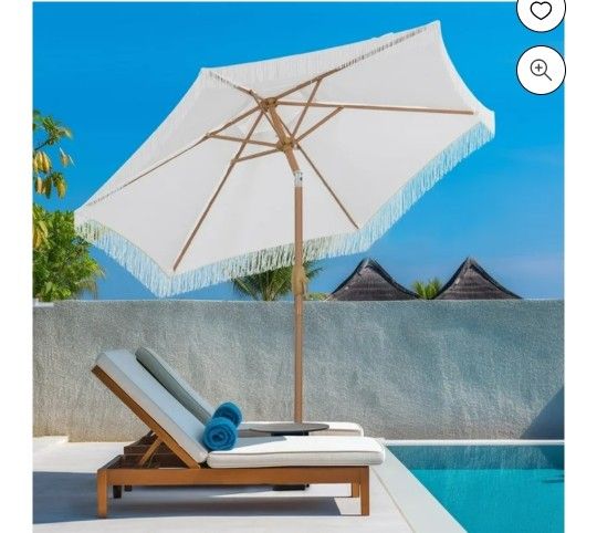 7.5 Ft fringe Patio Umbrella