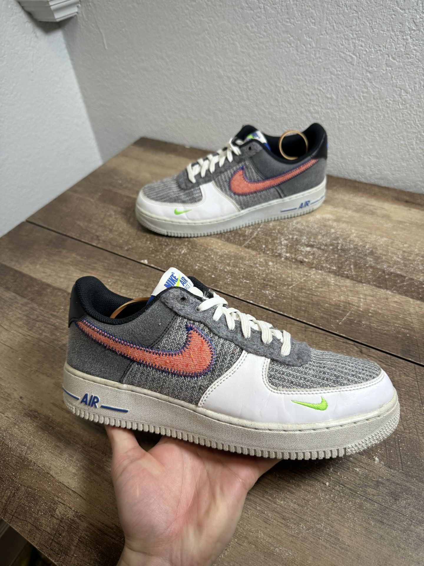 Size 9.5 - Nike Air Force 1 Low Recycled Jerseys Pack Shoes Sneakers