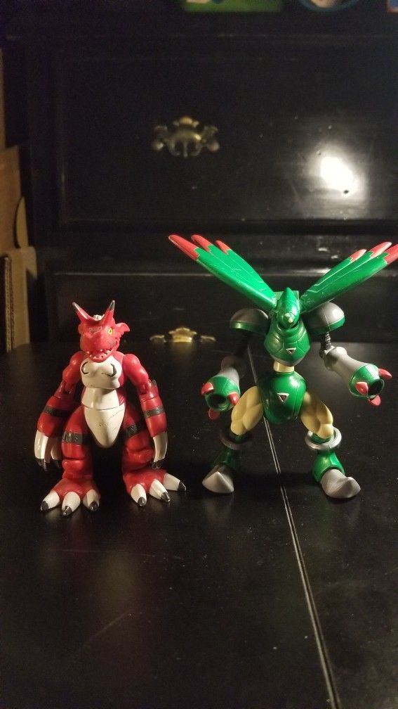 Digimon Growlmon And Rapidmon