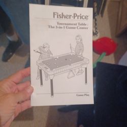 Fisher Price Tornament Table The 3 In 1 Game