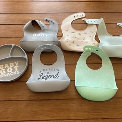Baby Bib And Plate Bundle 