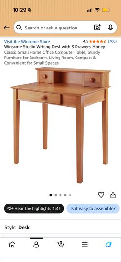 Studio writing desk, brand new, unboxed