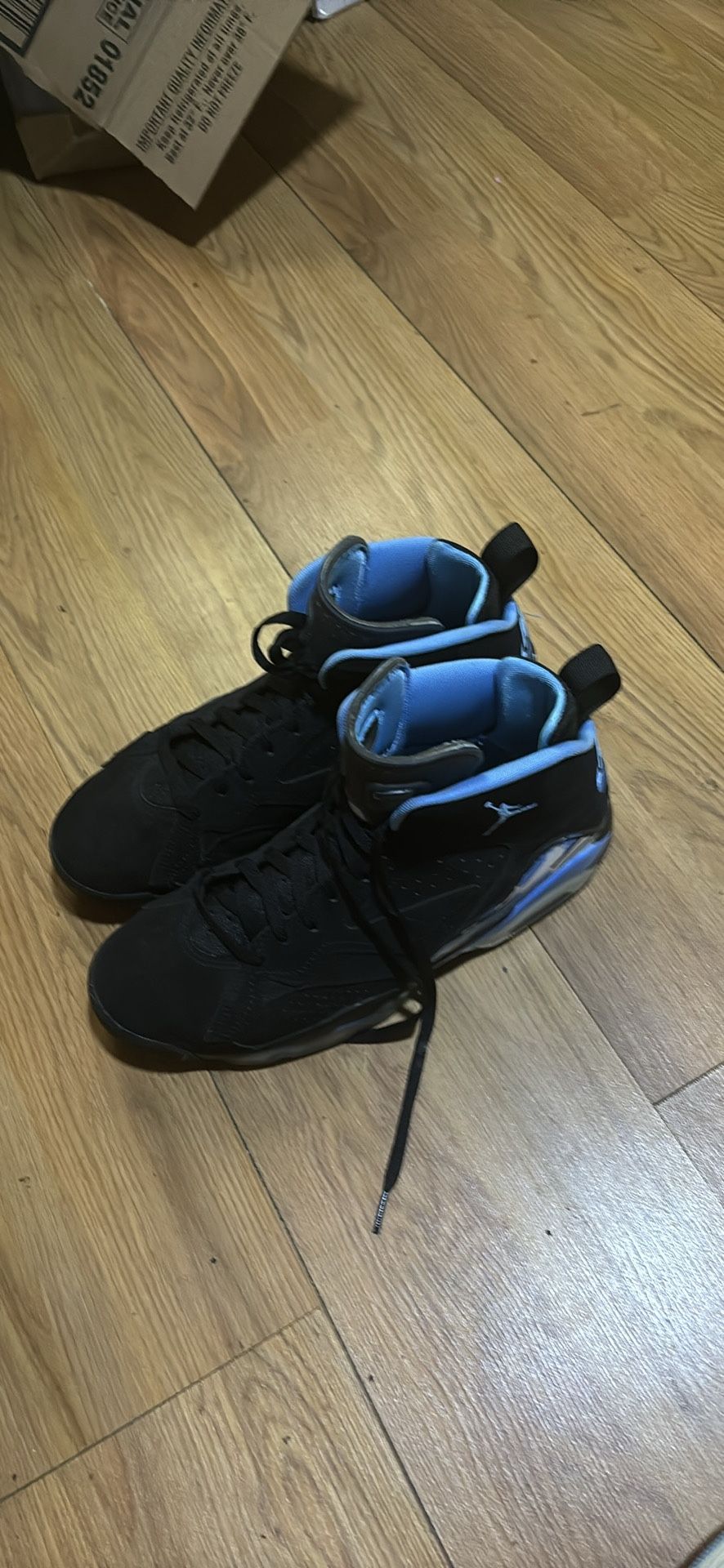 Brand New Jordan High Tops Black And Blue Size 11
