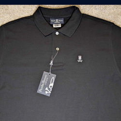 Psycho Bunny Polo (Black) Size 6 (Large) NEW