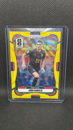 2026 Panini Prizm FIFA World Cup - Joao Cancelo #366 Florescent Yellow wave /180