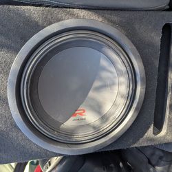 Alpine R2-W12D4 12" R Series Dual 4 Ohm Subwoofer + SoundBox 12" Enclosure