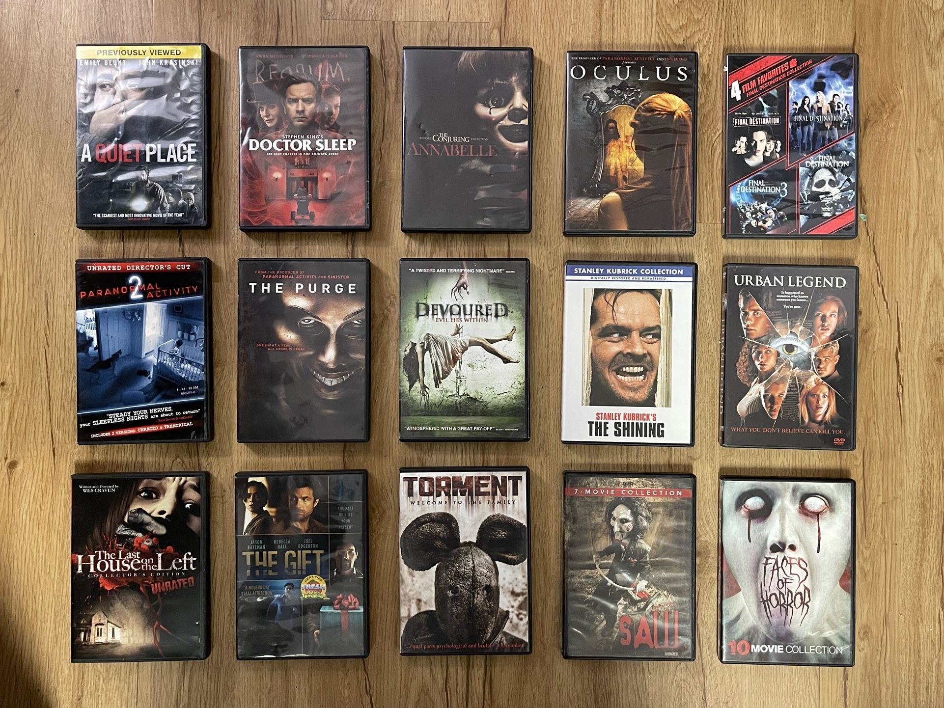 25 Horror, Mystery, Thriller, Crime DVD Movie Lot