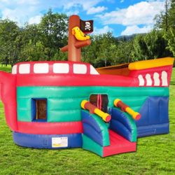 Pirate Jumper (commercial Bounce House) With Slide 