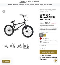 BMX FREESTYLE BIKE SUBROSA SALVADOR XL (new)! RUSH JUST WANT IT GONE. Thanks