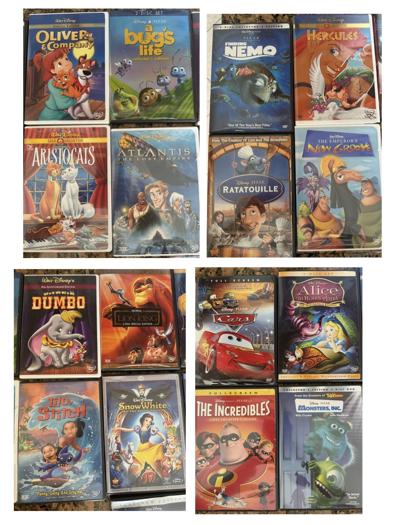50 Disney Movies Collection in DVD