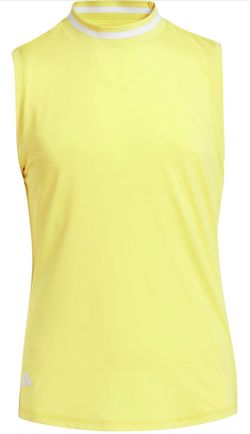 Adidas Girls’ AEROREADY 3-in-1 Polo Shirt  SulfurWhite Sleeveless GolfTop XL NWT
