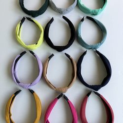 Bundle of 12 new! Multicoloured knotted boho headbands #headband #knot #hairaccessories